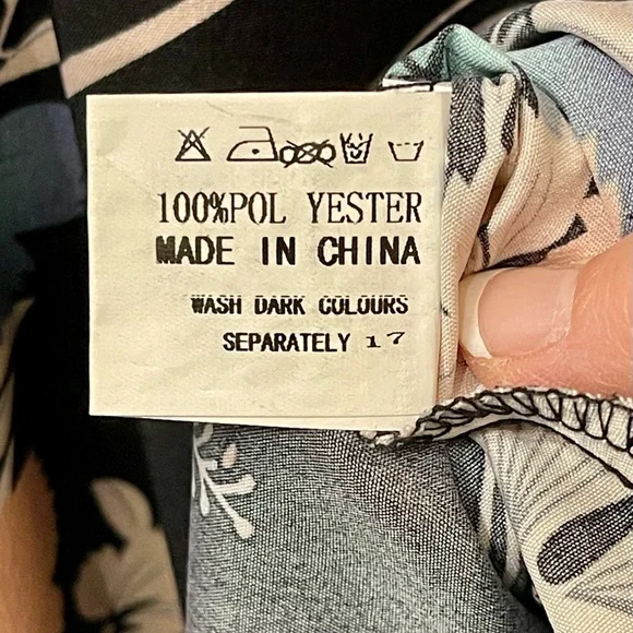 Nemidor Floral V-Neck Midi Dress in Black with Pastel Blooms - Picture 5 of 5